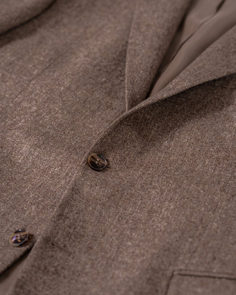 Wool Cashmere Sand Jacket - Cavaliere