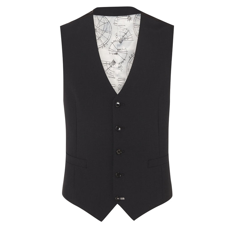 Woolrich Black Waistcoat - Remus Uomo