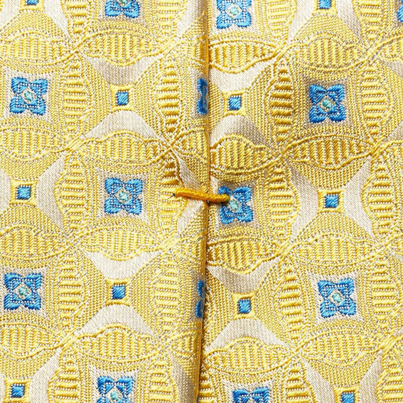 Yellow Floral Silk Tie - Eton Shirts