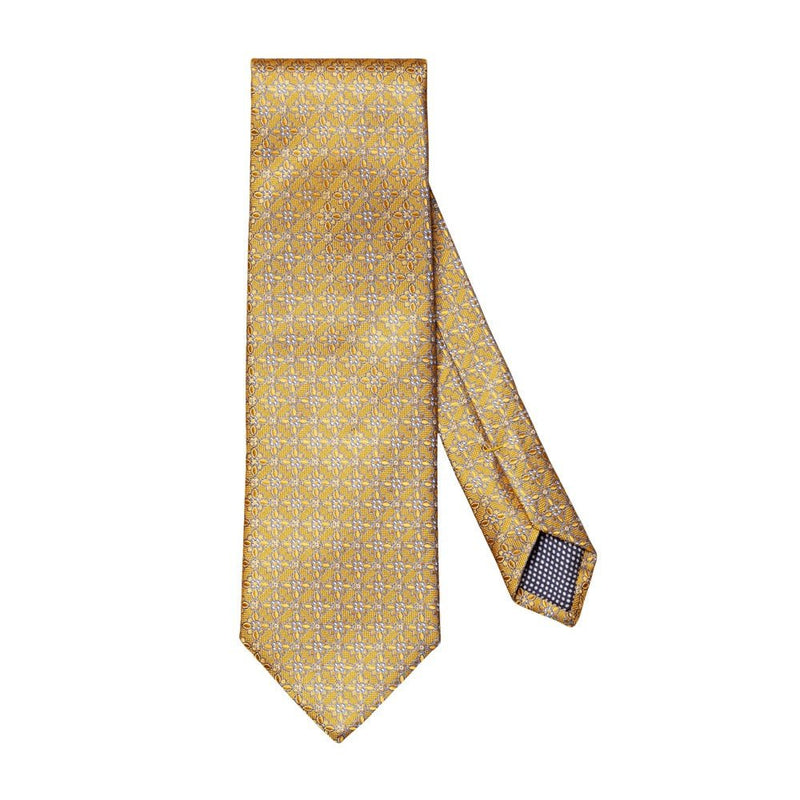 Yellow Floral Silk Tie - Eton Shirts