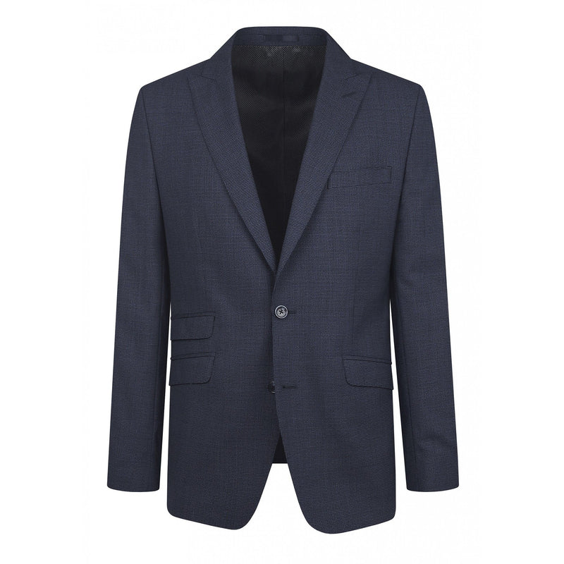 Zignone Blue Puppy Tooth Wool Suit - Torre