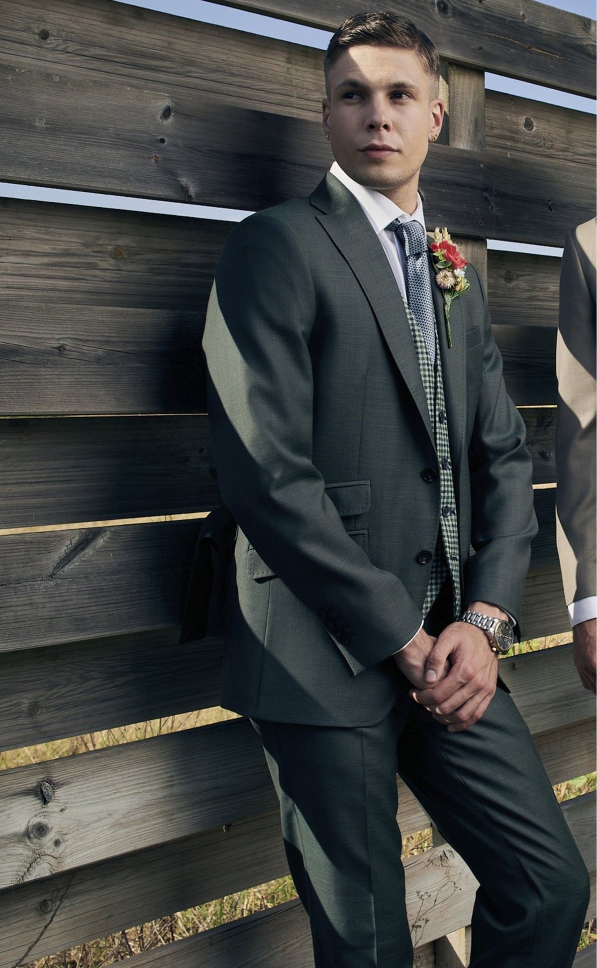 Zignone Green Suit Leonard Silver - Main Image